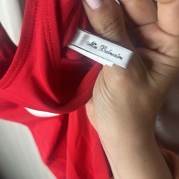 🆕 BALNEAIRE Red Heart Icon Series One-piece Swimsuit size Large / 8 - Picture 6 of 10